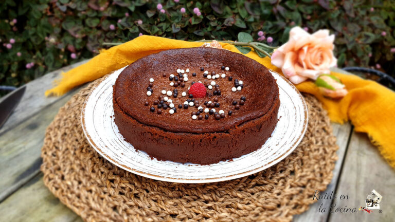 Tarta de queso y chocolate