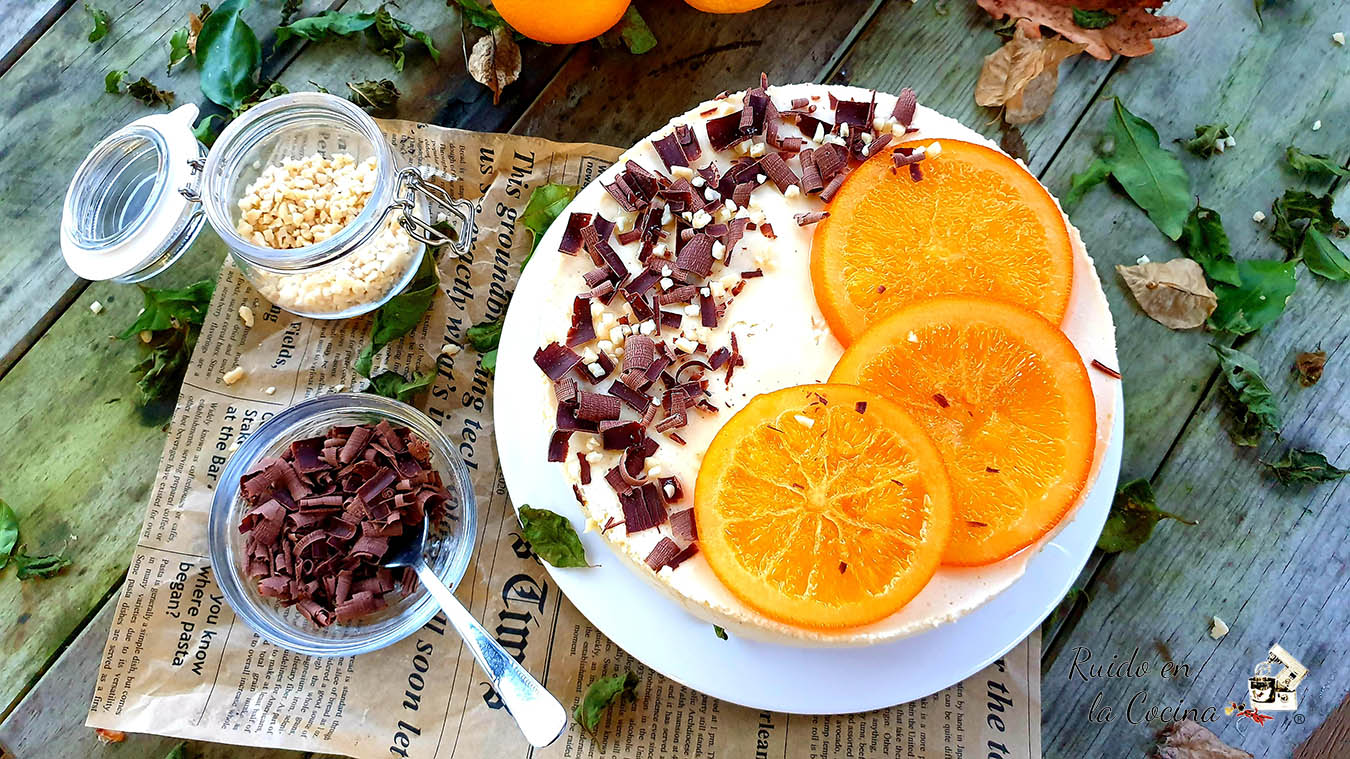 tarta de naranja y requeson