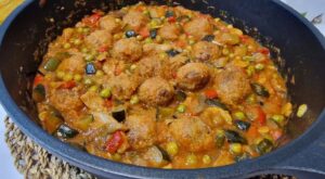 Albóndigas a la jardinera