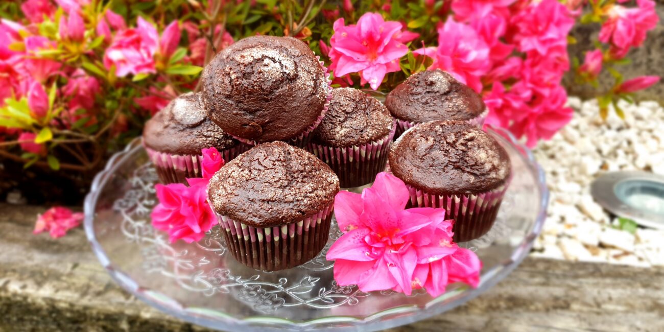 Magdalenas de chocolate y naranja
