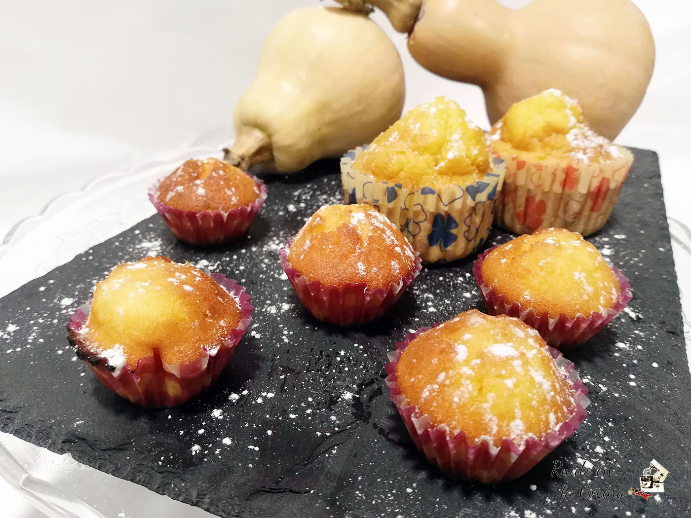 Magdalenas de calabaza con canela