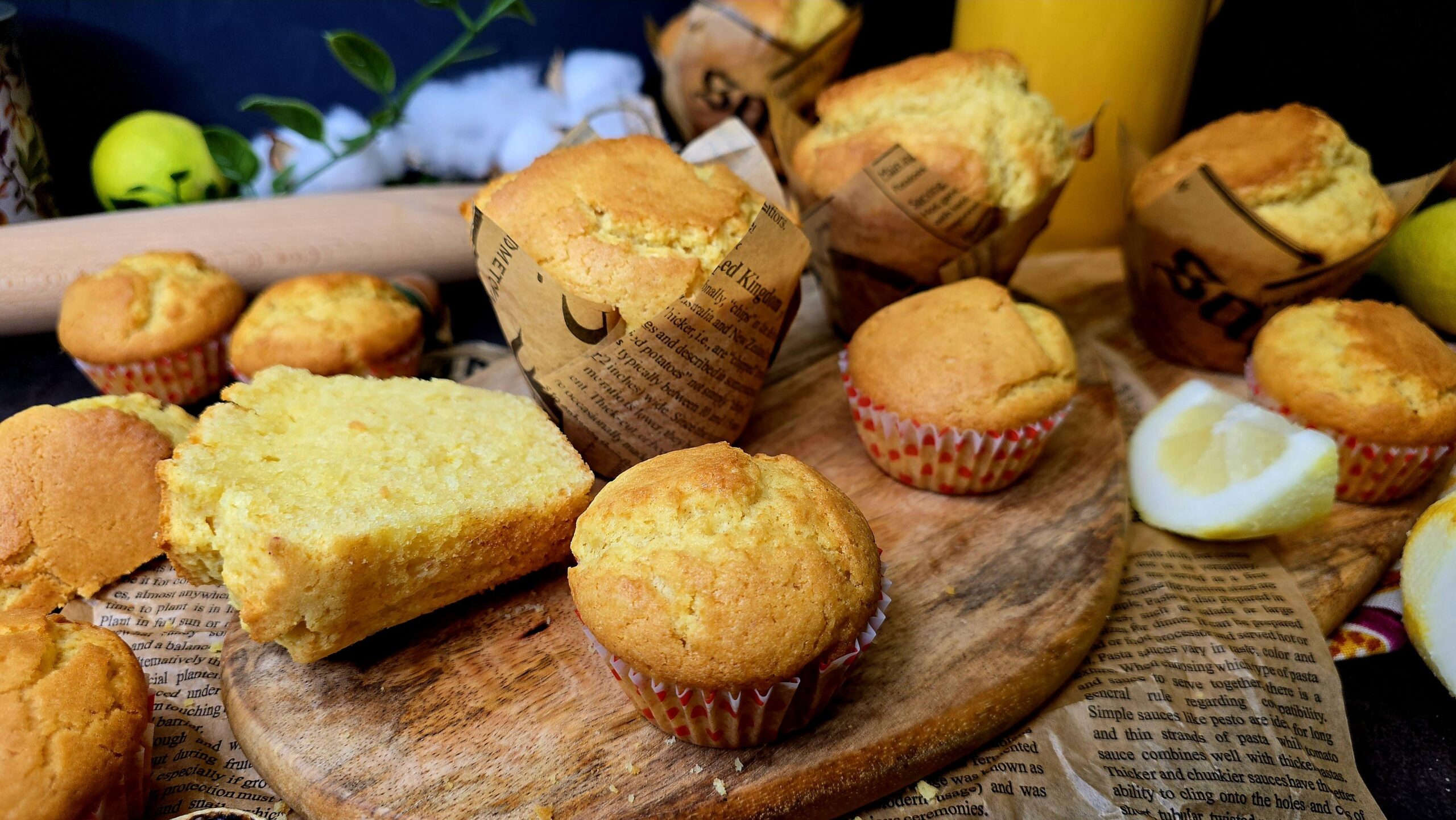 Magdalenas de naranja