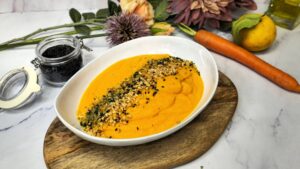 Crema de zanahorias con naranja