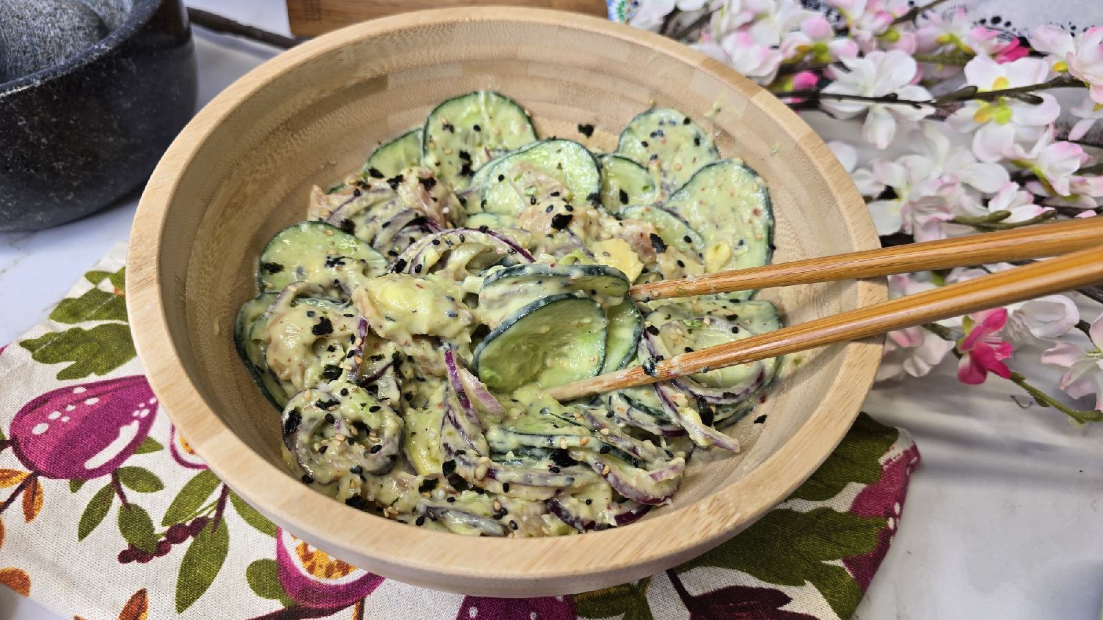 Ensalada de pepino y yogurt