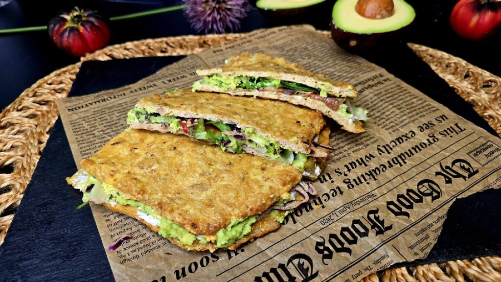 Sándwich de atún al horno