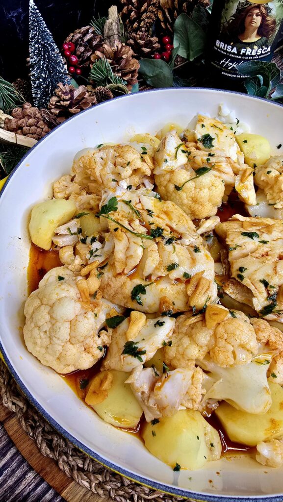 Coliflor con bacalao