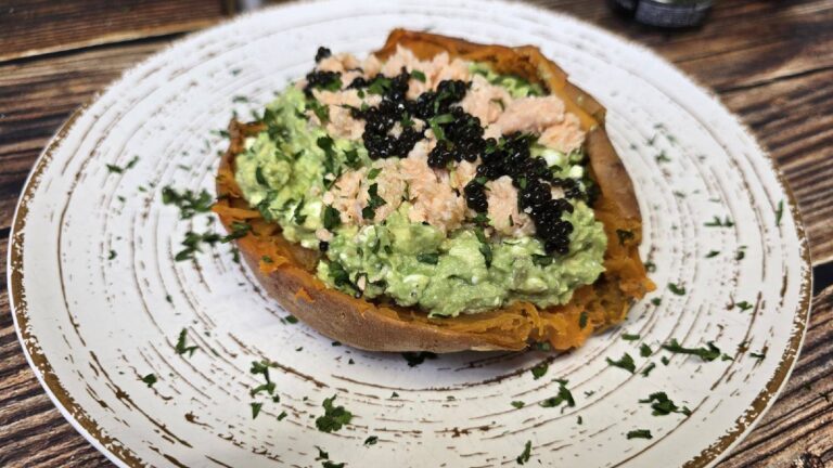 Boniato con aguacate