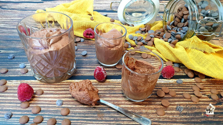 Mousse vegana de chocolate