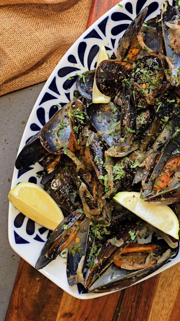 Mejillones tailandeses al coco