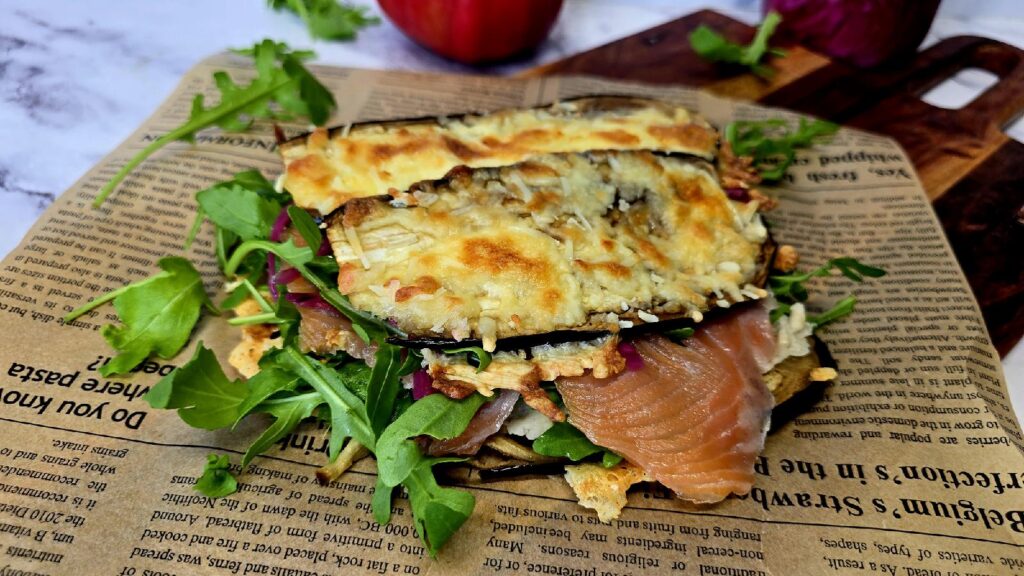 sándwich de berenjena