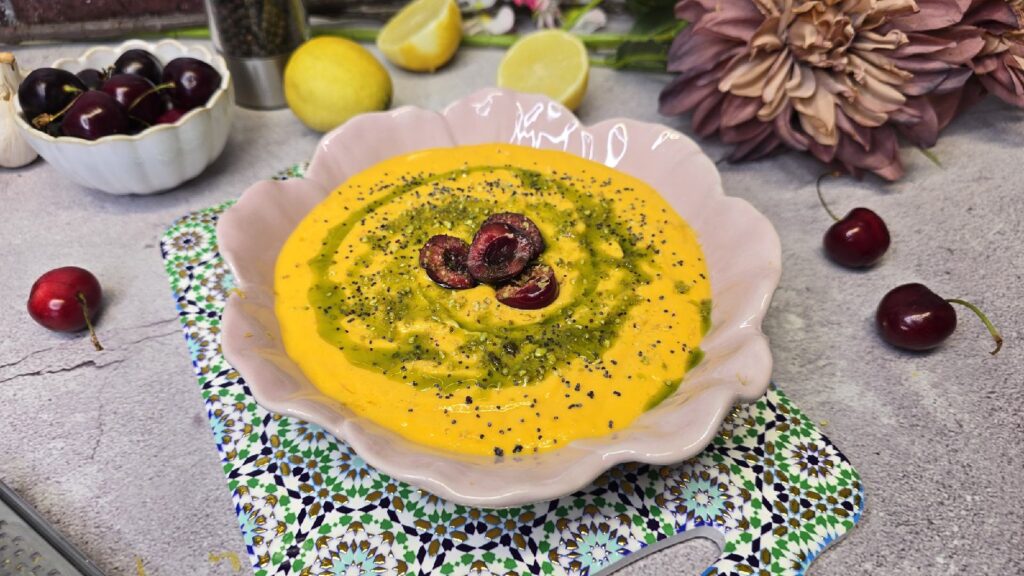 crema de mango proteica