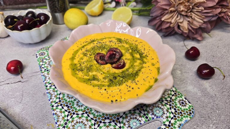 crema de mango proteica