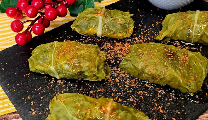 Rollitos de acelga rellenos