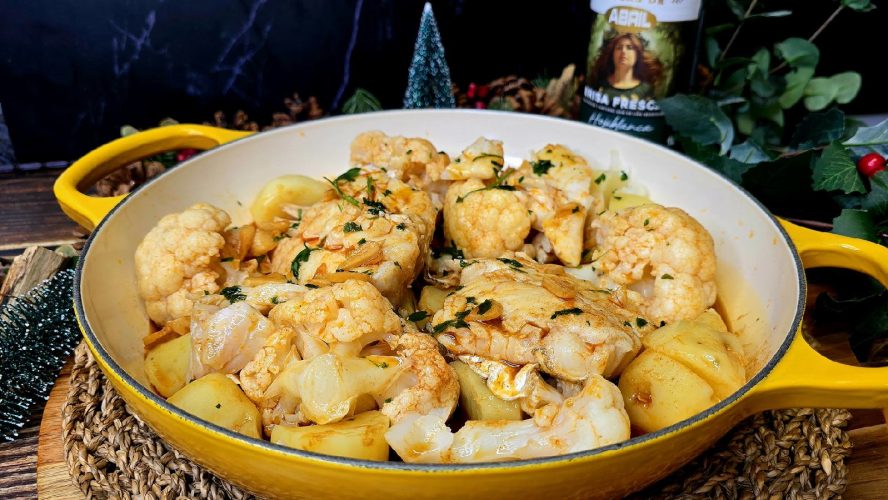 Coliflor con bacalao